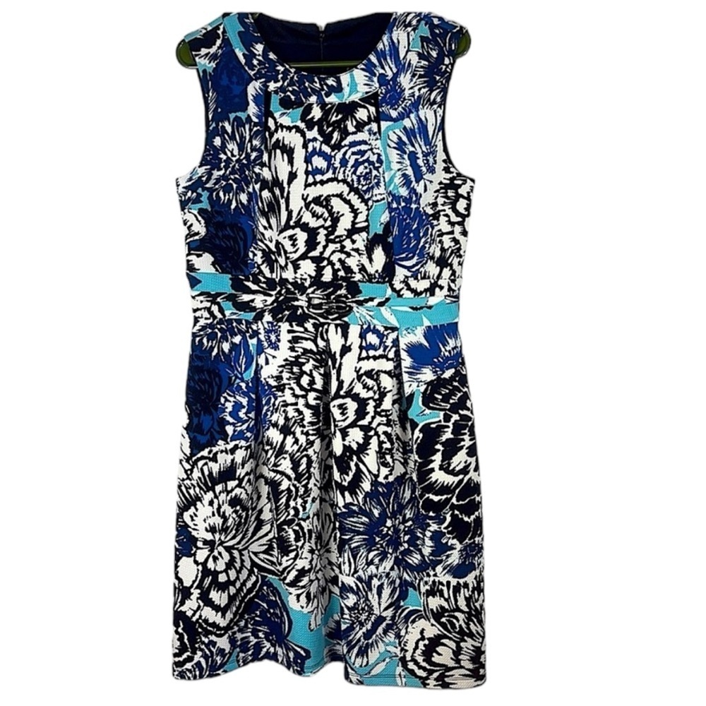 Enfocus Studio A-line dress floral waist adornment Sz 10